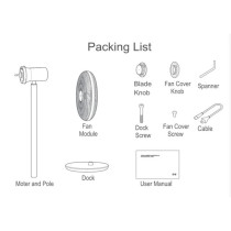 Xiaomi Smart Standing Fan 2 Pro Wireless and Portable 18 Hour Battery Life Rechargeable Double Layer Fan Blades BLDC Motor Wide Angle 140 Ventilation With Smart Control and AI Voice Control, White