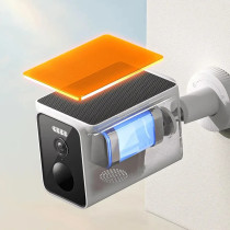 Xiaomi Solar Outdoor Camera BW400 Pro Set With Solar Powered Battery, Long Battery, Clear Camera, Wider Outdoor View, Waterproof And Dust Resistant, White