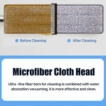 Zolele FM01 Mop Dirt Separation And Washing Integrated Wet and Dry Mop Easy To Use Cleaning Tool With 3 Gears Adjustment and Sewage Separation, White