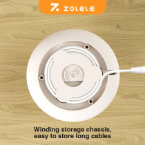 Zolele Smart Electric Kettle HK152 Cordless 1.5L Electric Kettle, Fast Boiling 6 Speed Temperature Settings, Auto Shut Off, LED Indicator Lights, White
