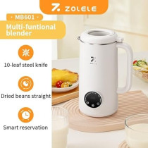 Zolele MB601 Multi Functional Juice Blender And Electric Kettle with 10 Stainless Steel Blades, 4 Blending Modes And 600ml Capacity BPA Free, White