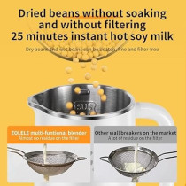 Zolele MB601 Multi Functional Juice Blender And Electric Kettle with 10 Stainless Steel Blades, 4 Blending Modes And 600ml Capacity BPA Free, White