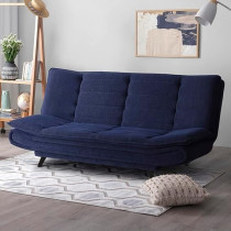 Ripple Furniture Foldable 3 Seater Sofa Cum, Navy Blue