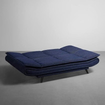 Ripple Furniture Foldable 3 Seater Sofa Cum, Navy Blue