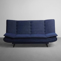 Ripple Furniture Foldable 3 Seater Sofa Cum, Navy Blue