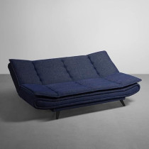 Ripple Furniture Foldable 3 Seater Sofa Cum, Navy Blue