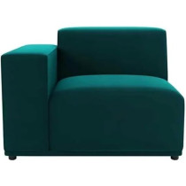 Ripple Furniture 3 Seater Sofa With Ottoman Modern Modular Sofa Set For Living Room Furniture Green Velvet Elegance Carlos Modular Sofa