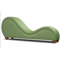 Ripple Furniture Modern Style S-Shape Sofa, Lime Green