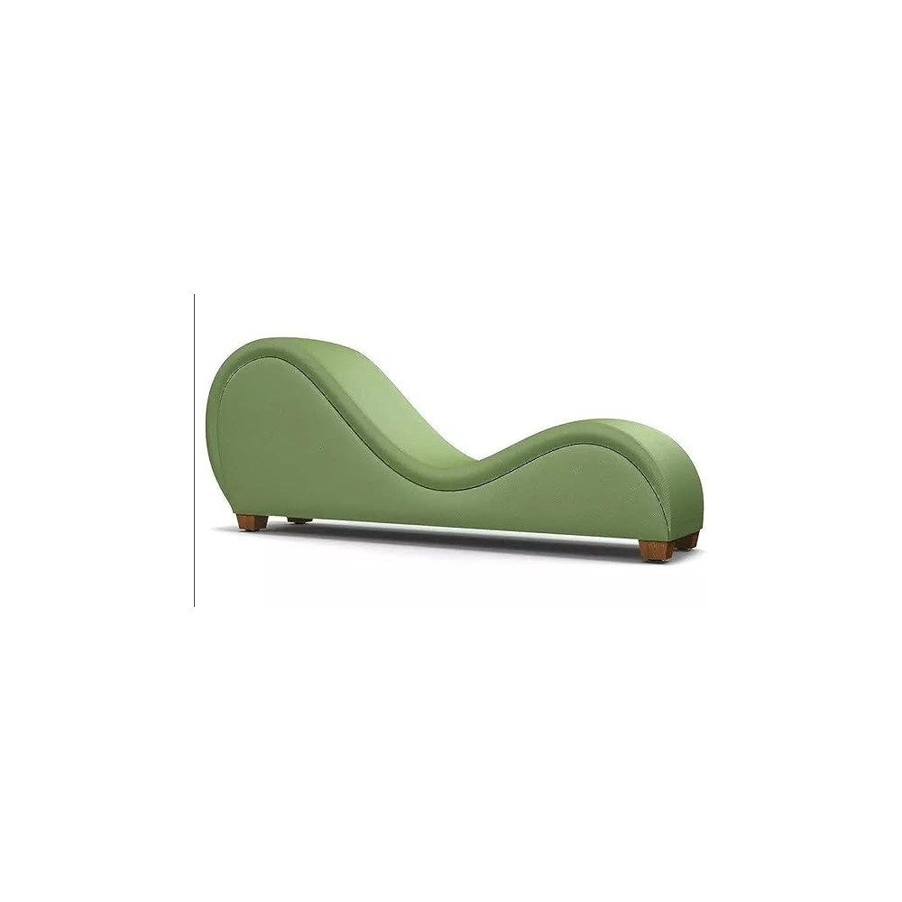 Ripple Furniture Modern Style S-Shape Sofa, Lime Green