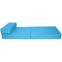 Raj Furniture Black Stallion Zena Single Sofa Cum Bed, Blue
