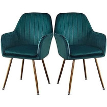 Raj Furniture Dining Chairs Set For Dining Kitchen Or Shop, Set Of 2, Green