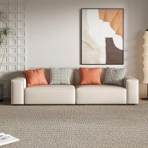 Raj Furniture Italian Minimalist Type Square Sofa Set Furniture For Living Room, Khaki