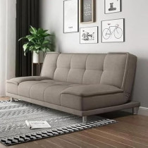 Raj Furniture Elegant Folding Sofa Cum Bed For Living Rooms And Apartments, Beige Grey