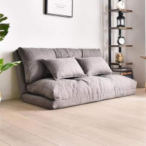 Raj Furniture Foldable Lazy Little Sofa Bed Sheet, 120 Cm, Grey