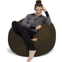 Sofa Sack Foam Filled Bean Bag Chair, Olive