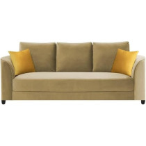 Raj Furniture Modern Elegance 3-Seater Sofa Set, Cream