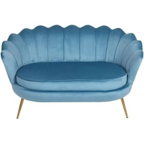 Ripple Furniture Modern Colour Velvet Beauty Salon Clothing Store Living Room Sofa Set, Turqouise
