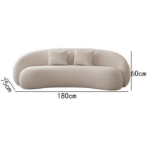 Raj Furniture Nordic Style Cloud Relax Living Room Armchair, Beige