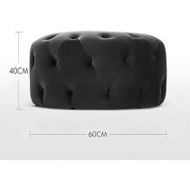 Ripple Furniture Tufted Ottoman, Round, Living Room, Bedroom, Dining Room, Entryway, Foyer, Coffee Table, Yellow