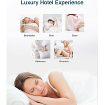 Raj Furniture Bed Pillows For Sleeping, Standard Size Cooling Pillows Set Of 2, Hotel Collection Sleeping Pillow, Soft And Supportive Gusseted Pillows For Side, Back And Stomach Sleepers