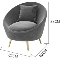 Raj Furniture Business Luxury Velvet Sofas Hotel Arc Shape Upholstered Modern Couch, Green
