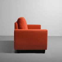 Raj Furniture Modern Fabric Sofa, 3 Seater, Ember Orange