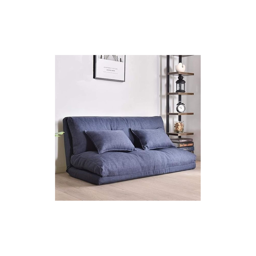 Raj Furniture Foldable Lazy Little Sofa Bed Sheet Double-Purpose Small Apartment Bedroom Multi-Functional Japanese Multifunctional Adult Economy, B, 120Cm