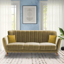 Raj Furniture 3 Seater Sofa Set For Living Room, Cream