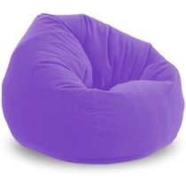 Ripple Furniture Bean Bag Soft And Comfortable Lounger Chair Living Room Furniture And Outdoor Furniture, Pu Leather, Purple
