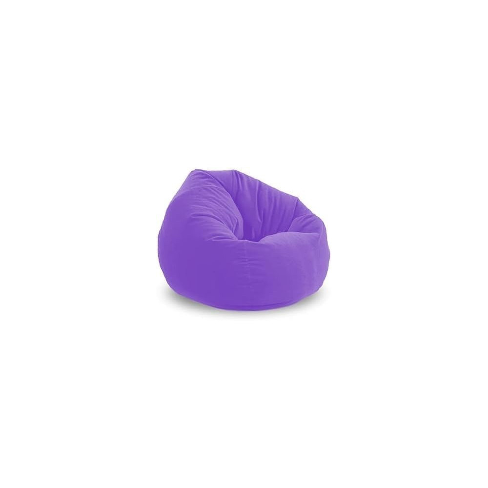 Ripple Furniture Bean Bag Soft And Comfortable Lounger Chair Living Room Furniture And Outdoor Furniture, Pu Leather, Purple