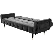 Raj Furniture 2 In 1 Upholstered Flip Sofa Bed, Taupe