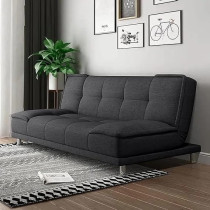 Raj Furniture Elegant Folding Sofa Cum Bed For Living Rooms And Apartments, Dark Grey