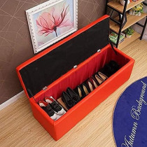 Nubeats Foot Stool Rest Ottoman Storage Boxes Rectangle Stools Chair Living Room Bedroom Vintage Seat Stool Pouffe Chair, Beige, 100 x 40 x 40Cm, Rectangle