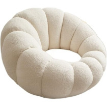 Raj Furniture Dorm Chair Sofa Pumpkin Chair Single Lamb Velvet White Bedroom Balcony Leisure Sofa Chair Home Furniture