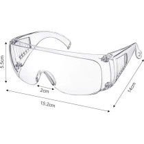 Frienda Safety Goggle Glasses Clear Safety Goggles Anti-Fog Protective Polycarbonate Eyewear With Impact Resistant Lens For Construction Laboratory Outdoor Work Eye Protection, 6 Pairs