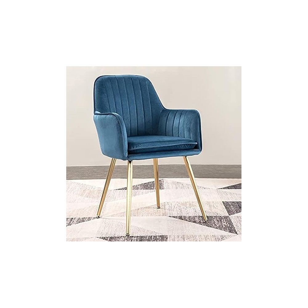 Raj Furniture Dining Room Chairs Living Room Chair Velve Fabric Chair For Hotel Restaurant And Office Visitor, Dark Blue