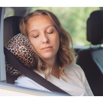 Cushie Pillows 7 Inches X 12 Inches Microbead Bolster Squishy/Flexible/Extremely Comfortable Roll Pillow, Leopard