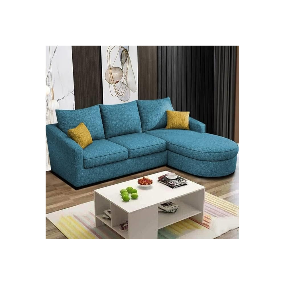 Raj Furniture 4-Seater Sofa Set For Living Room, Turquoise