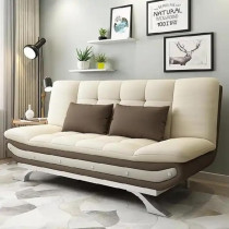 Ripple Furniture Stylish Sofa Bed For Versatile Living Cozy Sofa Turns Bed Comfort For Sitting Or Sleeping, Beige/Grey