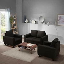 Raj Furniture Modern Fabric Sofa, 4, Woody Brown