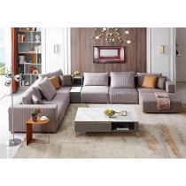 Raj Furniture U Shape Sofa Set 7 Seater Living Room Furniture Sectional Fabric Sofa With Storage Drawers