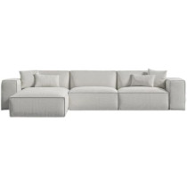 Raj Furniture L Shape Luxury Sofa Set Modern Design Furniture Sectional Couch Living Room Sofas, White