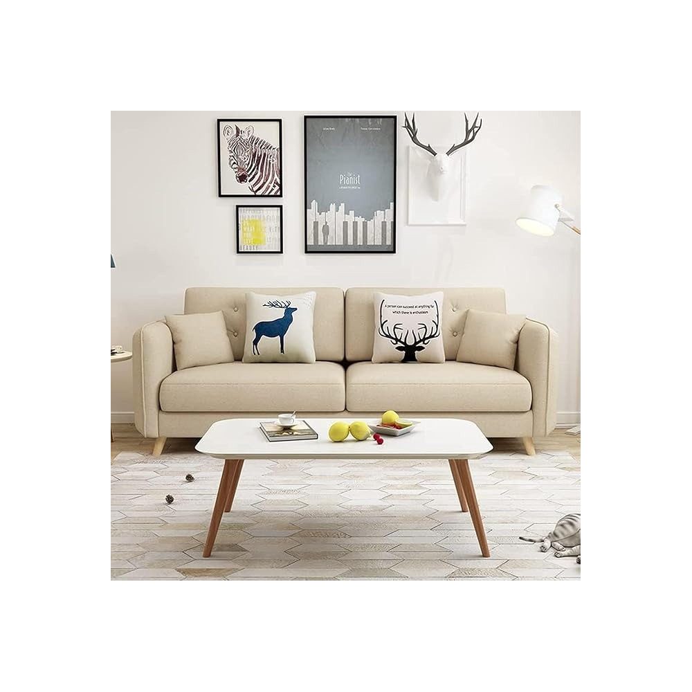 Raj Furniture Fabric Sofa Set New Desgin 3 Seater Sofa, Beige