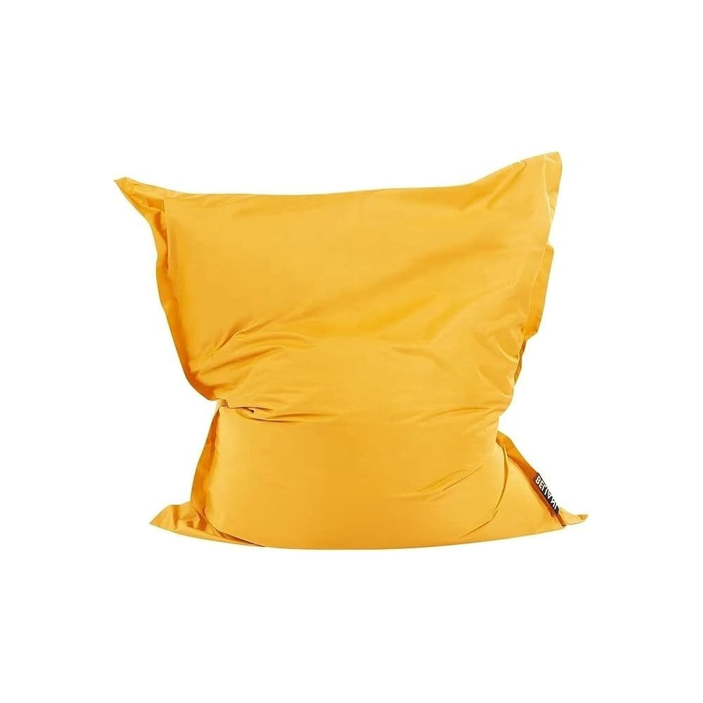 Raj Furniture Rectangle Floating Waterproof Cushion Indoor And Outdoor Big Bean Bag, Yellow