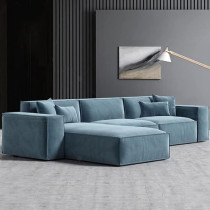 Raj Furniture Sectional Couch L Shape Luxury Sofa Set For Living Room Sofas, Turquoise