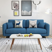 Raj Furniture Fabric Sofa Set New Design 3 Seater Sofa, Blue