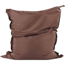 Raj Furniture Rectangle Floating Waterproof Cushion Indoor And Outdoor Big Bean Bag, Brown