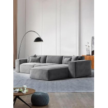 Raj Furniture Modern Design L Shape Luxury Sofa Set, Grey
