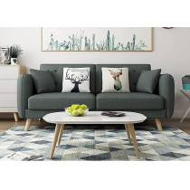 Raj Furniture Fabric Sofa Set New Design 3 Seater Sofa, Grey