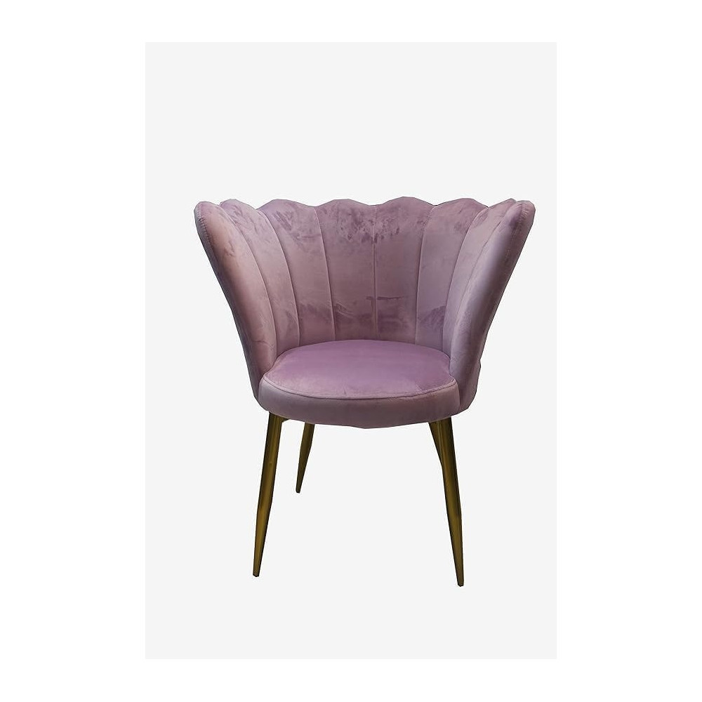 Raj Furniture Flower Shaped Long Leg Chairs, Pink